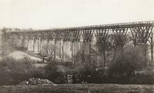Truro Viaduct (MLN3 @ 300m 09ch - 300m 29ch). Also known as Moresk Viaduct. Prior to 1904