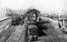 Swindon Junction Station c. 1875 (MLN1 @ 77m 23ch) (Ref: 030434)