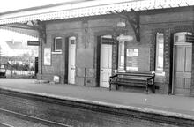Bramley Station (BKE @ 46m 41ch) Building on west platform. (Ref: 325223E     C8_15)