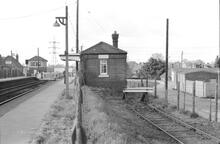 Bramley Station (BKE @ 46m 41ch) east side buildings and siding. (Ref: 325227E    C8_19) 