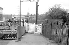 Bramley Station (BKE @ 46m 41ch) Pedestrian exit from East platform. (Ref: 325230E  C8_22)