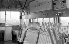 Bramley (BKE @ 46m 41ch) Interior of signal box and lever frame (Ref: 325237E   C8_29)