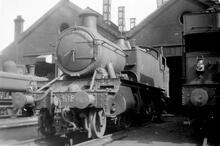 5101 Class 2-6-2T 5185 at Leamington shed