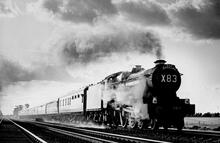 County Class 4-6-0 No.1011 "County of Chester" Near Challow, 20 September 1960