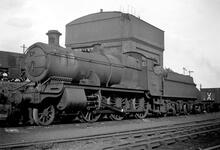GWR Churchward 43xx class 2-6-0 No 5346, at Leamington shed (Code 84D. DCL @ approx 105m 50ch)