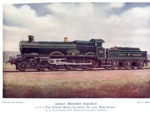  Great Western Railway 4-6-0 4000 class The Stars, no 4023 King George  (Ref 0107534E)