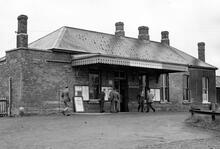 Marlborough Station Entrance, 10 September 1961. (AND @ 19m 44ch)