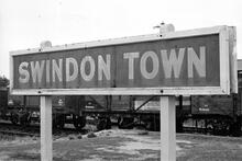 Swindon Town Station sign, 10 September 1961. (AND @ 30m 67ch)