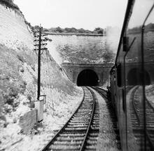 Marlborough tunnel, north portal (AND @ approx 18½mp). 3 June 1961