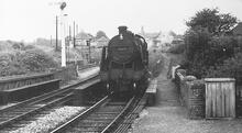 Marlborough Low Level station (AND @ 19m 44ch). July 1961