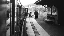 Marlborough Low Level station (AND @ 19m 44ch). 1958