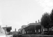 Cirencester Watermoor station (AND @ 45m 60ch) Looking south. 29 July 1960
