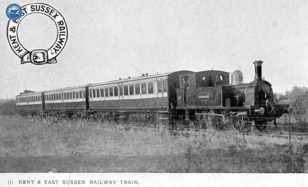 Kent & East Sussex 2-4-0T and three coach train (Ref: 010690)