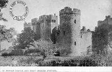 Publicity Postcard issued by the Kent & East Sussex Railway. No. 2. Bodiam Castle and Moat (Ref: 031454)