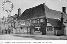 Publicity Postcard issued by the Kent & East Sussex Railway. No. 5. Tenterden Old Houses in High Street (Ref: 031455)