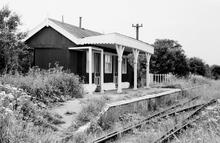 Kent & East Sussex Light Railway. Bodiam station (ELR - KSU @ 63m 15ch). 20 August 1972