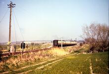 Wittersham Road (KSU @ 57m 20ch). Loco 24 running round. 12 April 1980