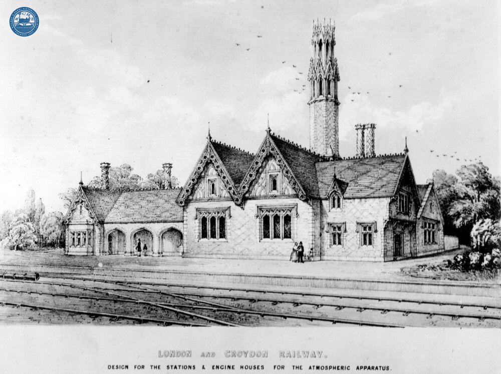 Design for station and engine house for the London & Croydon atmospheric system extension. (Ref: 030522)