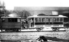 Locomotive No. 4 and Coach No. 3 c.1900. (Ref: 010652)