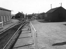 Near Grantham. Level crossing on the Sewstern - Gunby road, looking south. 12 April 1963