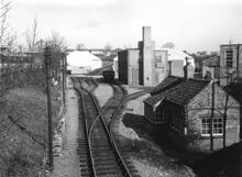 Colsterworth. The terminus of the United Steel Co.'s railway. 13 April 1963