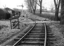 The Pilton Ironstone railway, looking west from Grid Ref. 924027. 14 April 1963