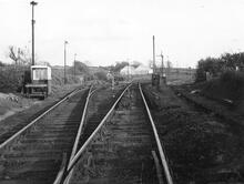 Terminus of the Cottesmore branch, dividing into three. 18 May 1963