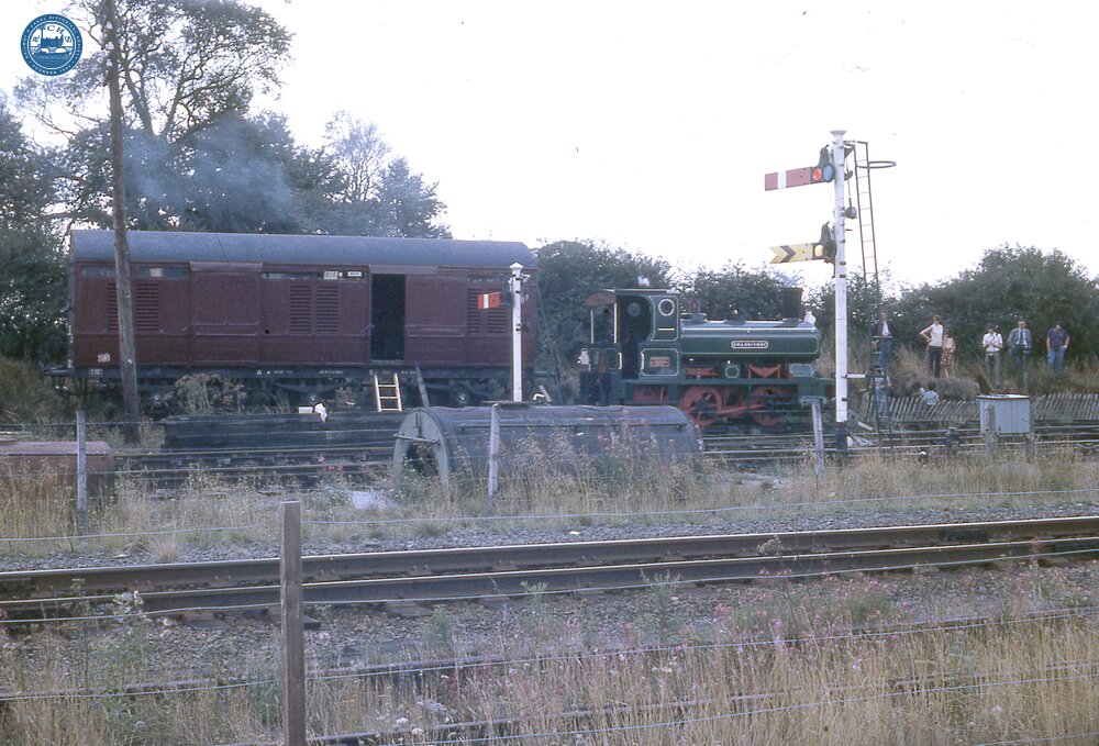 017038  Andrew Barclay industrial steasm loco 0-4-0ST no 699  of 1891, "Swanscombe".  Quainton Road 25 August 1975