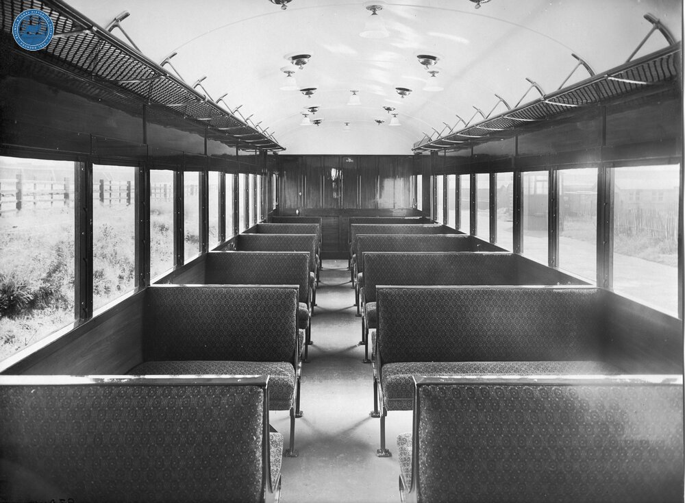Interior of railway carriage
