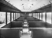 Interior of railway carriage