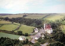 Snaefell Mountain Railway. “Lady Isabella” wheel seen from the railway. 22 July 1965