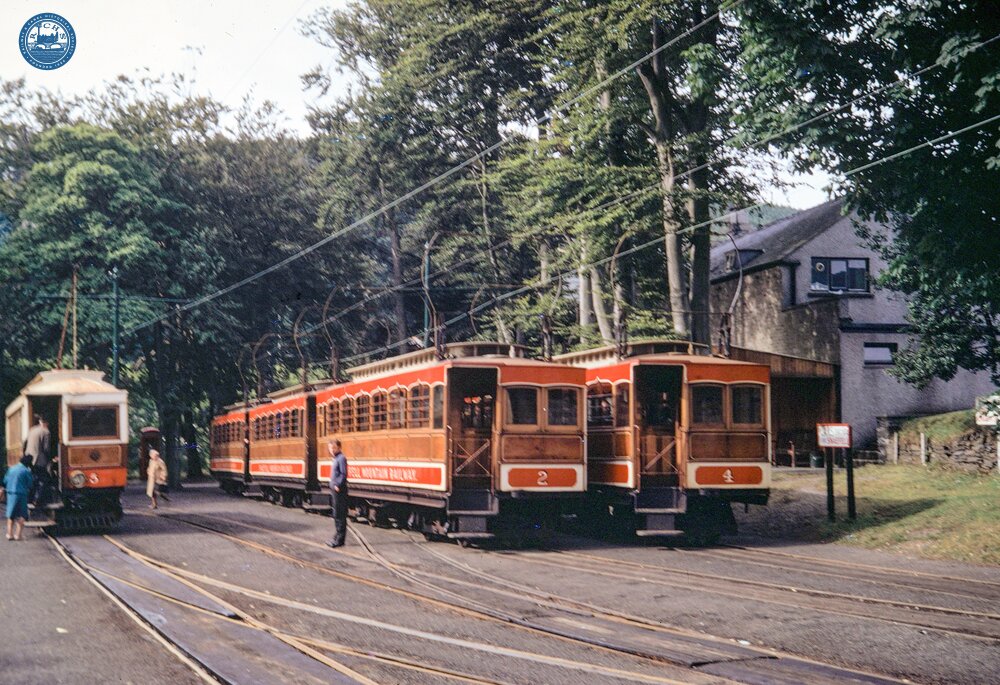 Manx Electric Railway and Snaefell Mountain Railway. Laxey. 10:15am, 09 August 1971