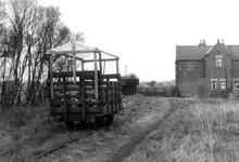 British Moss Litter Company (later Fisons) 3 ft gauge peat tramway, connecting with the Axholme Joint Railway. 16 April 1965