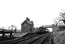 Winsford & Over branch. Whitegate station (WFD @ 28m 64ch). 26 March 1960