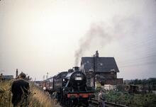 Northenden station (WJP1 @ 33m 42ch), looking West. 23 September 1961.