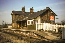 Mobberley station (CDM2 @ 11m 71ch). 17 April 1982