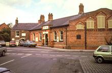Hale station (CDM2 @ 8m 31ch), frontage and station house. 10 September 1987