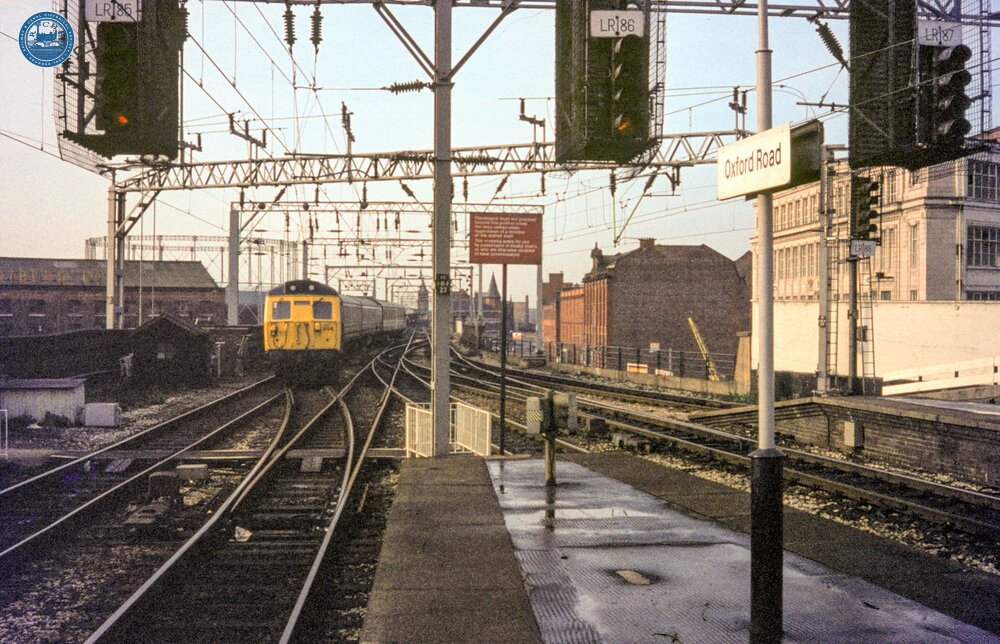 Manchester Oxford Road (COL @ 189m 29ch). 25 January 1983.