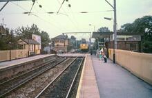 Navigation Road station (CDM1 @ 7m 25ch), looking South. 23 August 1988
