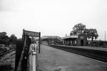 Quainton Road station (MCJ2 @ 44m 21ch), looking north. 7 June 1961