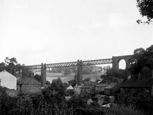 Lower Lydbrook Viaduct (SLB @ approx 20mp). 29 September 1961.