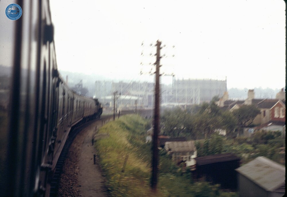 View from Up train approaching Bath Jcn, Somerset & Dorset Line, 1963 SAD c. 0m 20c