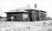 Measham Station - Road side, August 1959 (AMS @ 3m 36ch)