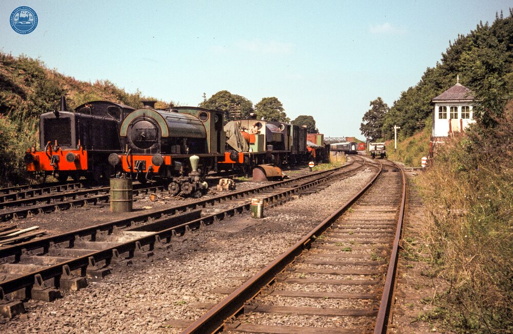 Shackerstone (ASE @ 8m 24ch), looking North to the station. 13 August 1983