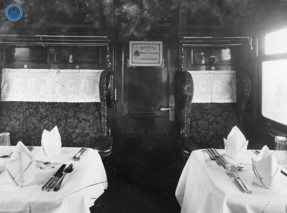 CR Dining Car 1905 - Interior