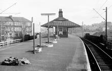 Pollokshaws East station (CTC @ 3m 33ch). 15 February 1971