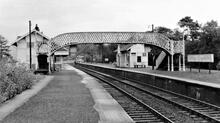 Connel Ferry station (OBN2 @ 65m 30ch) looking east. 16 October 1965 