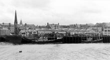 Oban (OBN2 @ 71m 44ch). View of station from across the harbour. 16 October 1965 