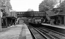 Cambuslang station (WCM2 @ 97m 24ch) looking east. 09 October 1965. 