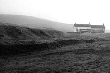 Leadhills and Wanlockhead Light Railway. Site of Leadhills station. 06 February 1971